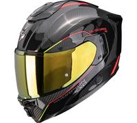 Scorpion Exo-1500 Carbon Air Mundi Casco integral, negro-rojo-amarillo, tamaño S para Hombres