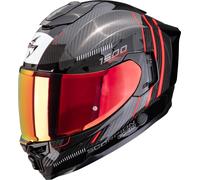 Scorpion EXO-1500 Carbon Air Zity, casco integral M female Negro/Rojo