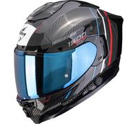 Scorpion Exo-1500 Carbon Air Zity Casco integral, negro/rojo/azul, Talla XXL (63/64)