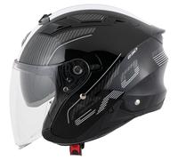 Scorpion Exo-230 Condor Casco jet Negro/Blanco XS unisex