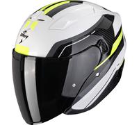 Scorpion EXO-230 Hipe Casco Abierto, blanco/negro/amarillo, Talla M (57/58)