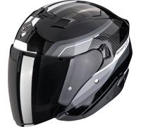 Scorpion EXO-230 Hipe Casco Abierto, negro-gris-blanco, tamaño L para Hombres