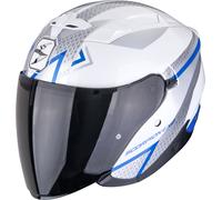 Scorpion EXO-230 Loop Casco Abierto, gris-blanco-azul, tamaño L para Hombres