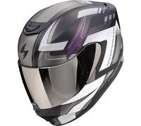 Scorpion EXO-391 Captor Casco, negro-plata, tamaño L para Hombres