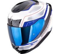 Scorpion Casco integral Exo-391 Leo negro, blanco y azul Talla L para hombre