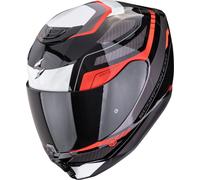 Scorpion Exo-391 Leo Casco integral, Negro/Blanco/Rojo, Talla XS (53/54)