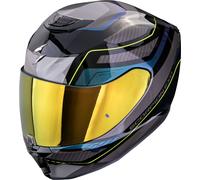 Scorpion EXO-391 Leo, casco integral XL female Negro/Azul/Gris