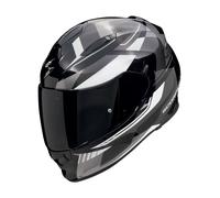 Scorpion EXO-491 Abilis Casco De Moto (Negro/Plata/Blanco) Talla: S (55)