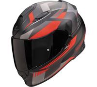 Scorpion EXO-491 Abilis Casco, negro-gris-rojo, tamaño XS para Hombres
