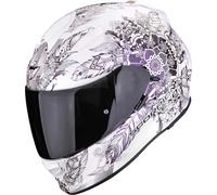 Scorpion Exo-491 Dream Casco integral, blanco/morado, Talla M (57/58)