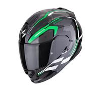 Scorpion EXO-491 Kripta Casco De Moto (Negro/Verde/Blanco) Talla: L (59)