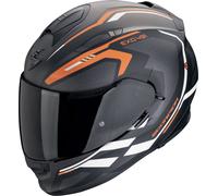 Scorpion EXO-491 Kripta, casco integral XL male Mate Negro/Naranja/Blanco