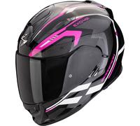 Scorpion Exo-491 Kripta Casco, negro/blanco/rosa, Talla XS (53/54)