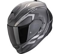 Scorpion Exo-491 Kripta Casco, negro mate/plateado, Talla L (59/60)