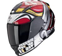 Scorpion Exo-491 Pirate Casco, negro-blanco-rojo, tamaño L para Hombres