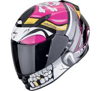 Scorpion EXO-491 Pirate, casco integral M male Negro/Blanco/Fucsia/Amarillo
