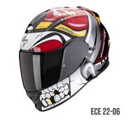 SCORPION EXO-491 PIRATE ROJO ECE 22.06 - Color: ROJO, Talla: Talla XL