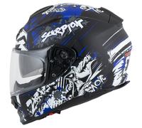 Scorpion EXO-491 Spector Casco Integral Mate/Negro/Azul S unisex
