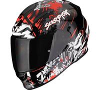 Scorpion Exo-491 Spector Casco integral, negro/rojo/blanco, Talla S (55/56)