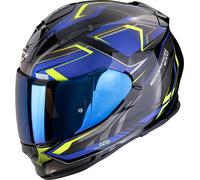 Scorpion EXO-491 Zumo, casco integral M female Negro/Azul/Amarillo Neón