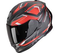 Scorpion Exo-491 Zumo Casco integral, negro/rojo, Talla M (57/58)