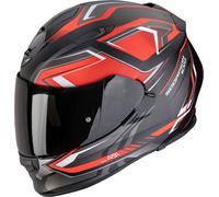 Scorpion Exo-491 Zumo Casco integral, negro-rojo, tamaño S para Hombres