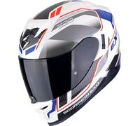 Scorpion EXO 520 Air Casco Lena, blanco-rojo-azul, tamaño M para Hombres