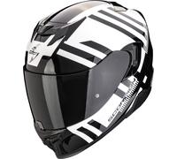 Scorpion Exo-520 Evo Air Banshee Casco, negro-blanco, tamaño 2XL para Hombres