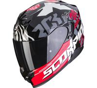 Scorpion EXO-520 Evo Air Rok Bagoros Casco, negro-rojo, tamaño XS para Hombres