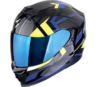 Scorpion EXO-520 Evo Air Sensus, casco integral L male Negro/Azul/Amarillo Neón/Gris