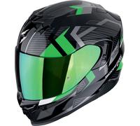 Scorpion EXO-520 Evo Air Sensus Casco, negro-verde, tamaño M para Hombres