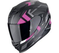 Scorpion EXO-520 Evo Air Sensus Casco, negro-rosa, tamaño 2XS para Hombres