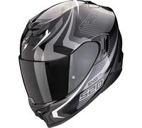 Scorpion Exo-520 Evo Air Terra Casco, negro/plata/blanco, Talla XS (53/54)