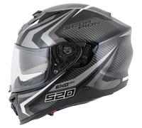 Scorpion EXO-520 AIR Terra negro, plata y blanco CE 22.06 casco integral - Color: NEGRO, Talla: Talla M