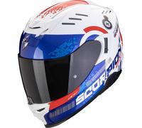 Scorpion Exo-520 Evo Air Titan Casco, blanco-rojo-azul, tamaño XS para Hombres