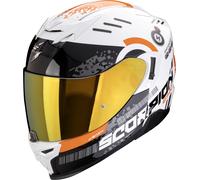 Scorpion EXO-520 Evo Air Titan, casco integral M male Blanco/Naranja/Negro