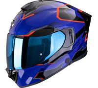 Scorpion EXO-530 Air Clip, casco integral M female Azul Oscuro/Negro/Rojo