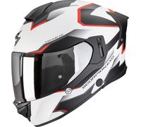 Scorpion Exo-530 Air Clip Casco integral, negro-blanco-rojo, tamaño S para Hombres