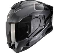 Scorpion Exo-530 Air Clip Casco integral, negro-gris, tamaño S para Hombres