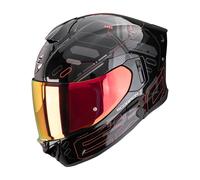 SCORPION EXO-530 AIR FOND CASCO DE MOTO INTEGRAL METAL NEGRO ROJO
