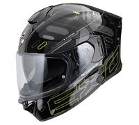 Scorpion EXO-530 Air Fond Casco Integral Negro/Amarillo neón S unisex