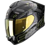 Scorpion Exo-530 Air Fond Casco integral, negro-amarillo, tamaño XL para Hombres