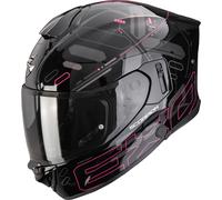 Scorpion Exo-530 Air Fond Casco integral, negro-rosa, tamaño 2XS para Hombres