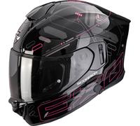 Scorpion Exo-530 Air Fond Casco integral, negro-rosa, tamaño 2XS para Hombres
