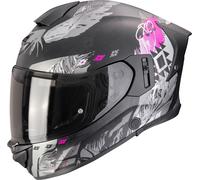 Scorpion EXO-530 Air Hadji, casco integral XS female Mate Negro/Gris/Fucsia