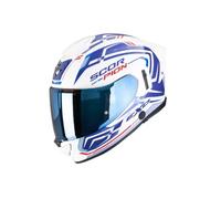 Scorpion EXO-530 AIR SLOPE blanco azul rojo pinlock y bomba inflable 173-530-236