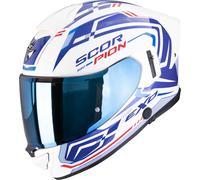 Scorpion Exo-530 Air Slope Casco integral, blanco-rojo-azul, tamaño L para Hombres