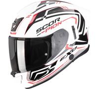 Scorpion Exo-530 Air Slope Casco integral, negro-blanco-rojo, tamaño XL para Hombres