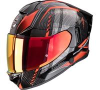 Scorpion Exo-530 Air Theras Casco integral, negro-rojo, tamaño M para Hombres