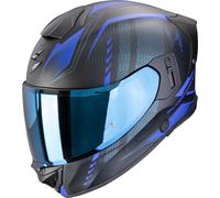 Scorpion Exo-530 Air Theras Casco integral, negro-azul, tamaño S para Hombres